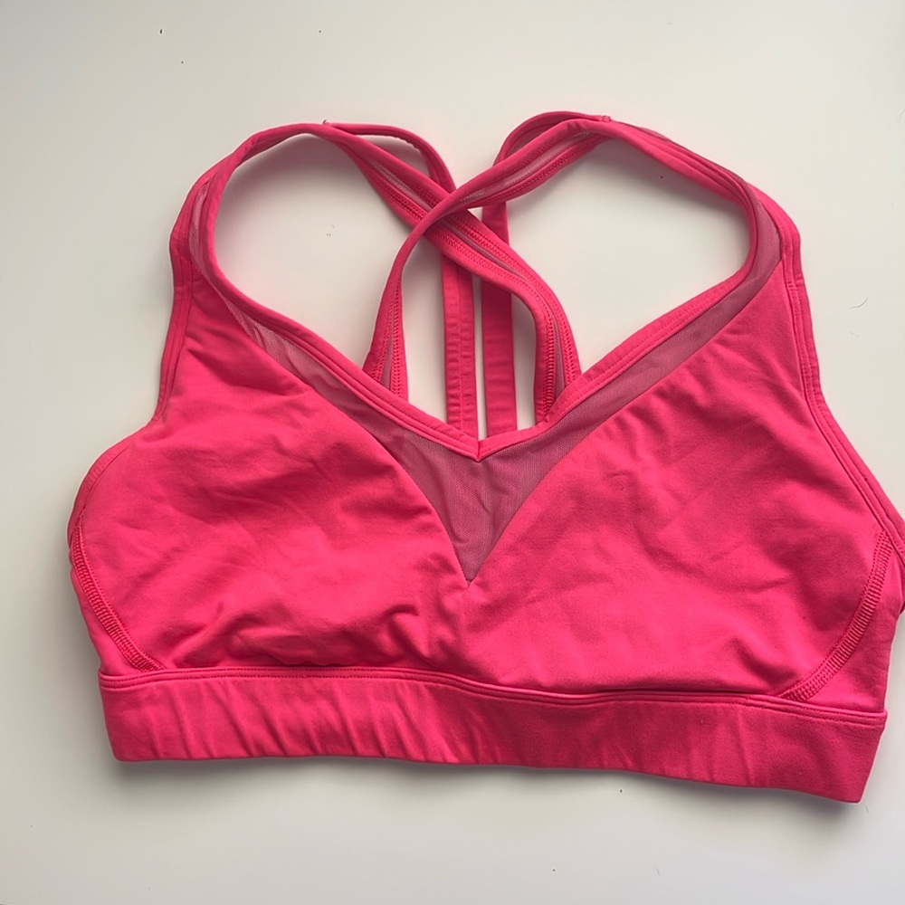 Hot pink size 6 lululemon sports bra